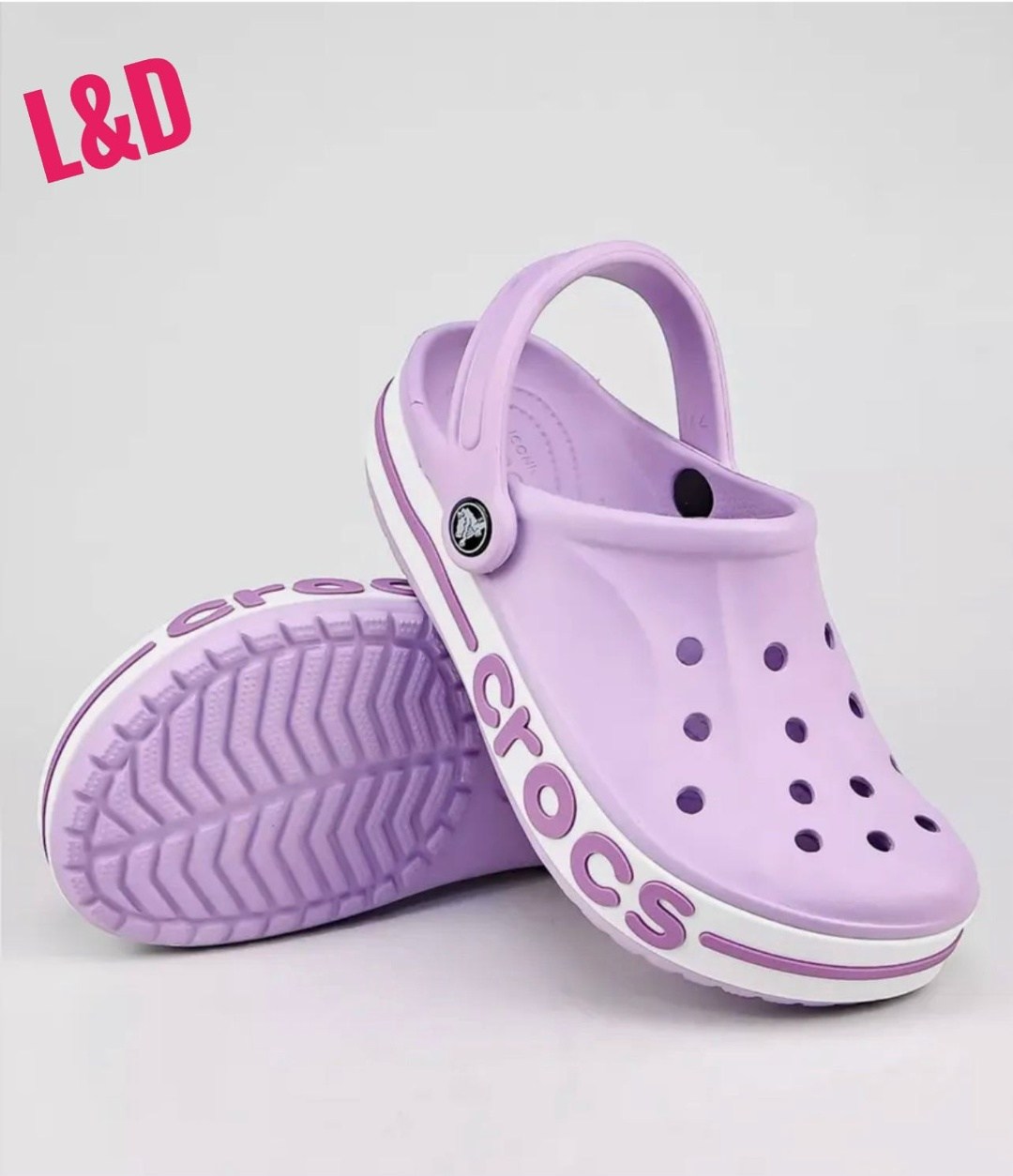 сабо crocs crocs bayaband цвет розовый размер 38-39,сабо crocs,сабо crocs bayaband clog розовый,сабо crocs bayaband clog розовый/светло-розовый,crocs розовые женские