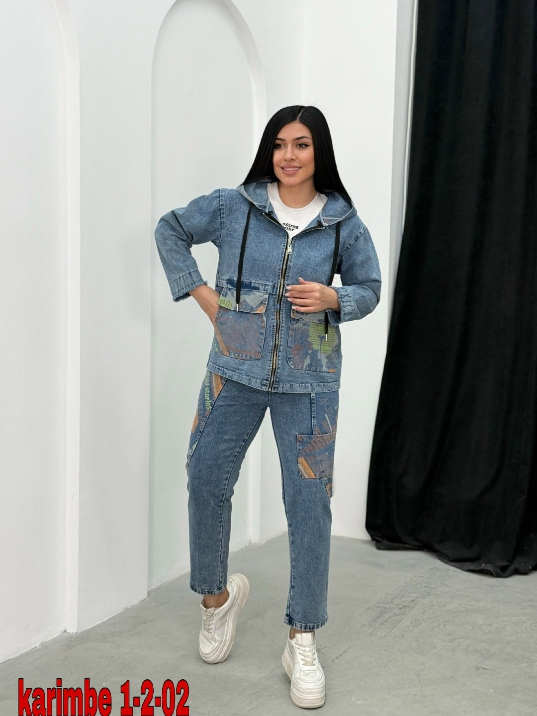 костюм джинсовый женский glentina 372053283,двойка-костюм джинсовый karim benjama,костюм джинсовый брючный,костюм джинсовый женский glentina,женский джинсовый костюм