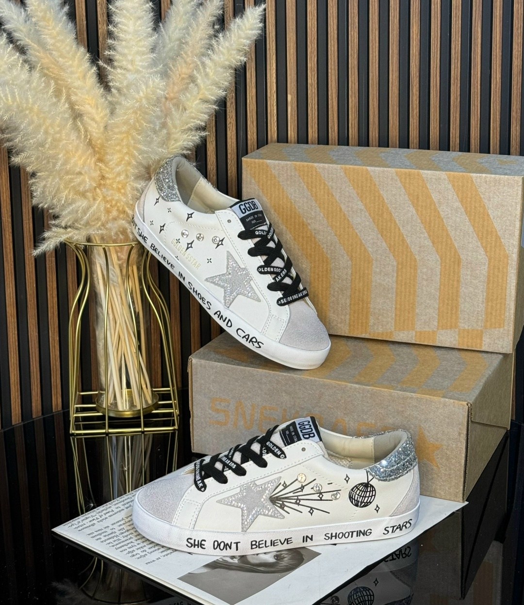 ,кеды golden goose,кроссовки golden goose,golden goose кеды hi star на платформе черный,golden goose sneakers