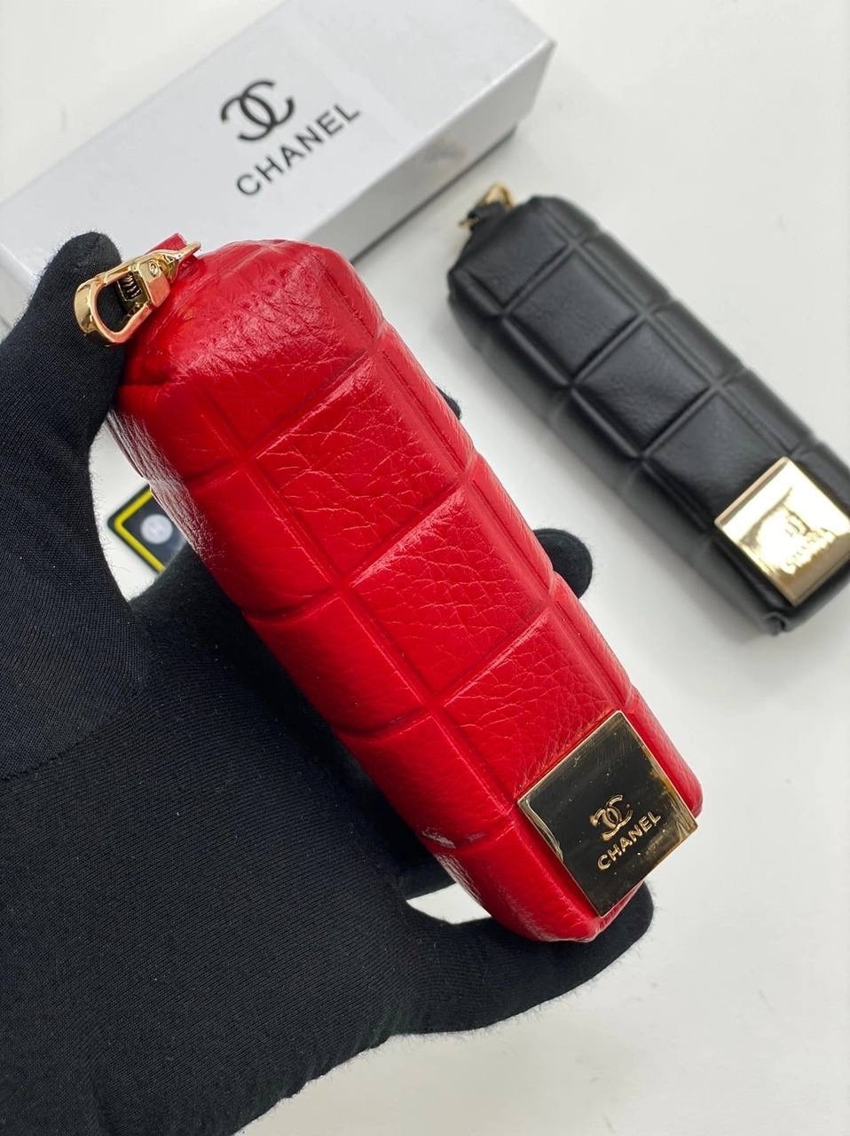 ключница шанель,ключница chanel,футляр для ключей,chanel косметичка,косметичка шанель красная