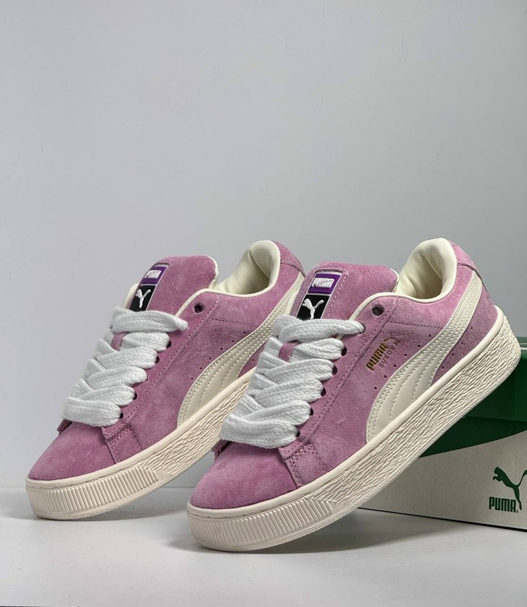кроссовки puma женские,кроссовки puma suede xl,кроссовки puma suede,кроссовки дутые puma suede xl puma цвет розовый белый,puma suede