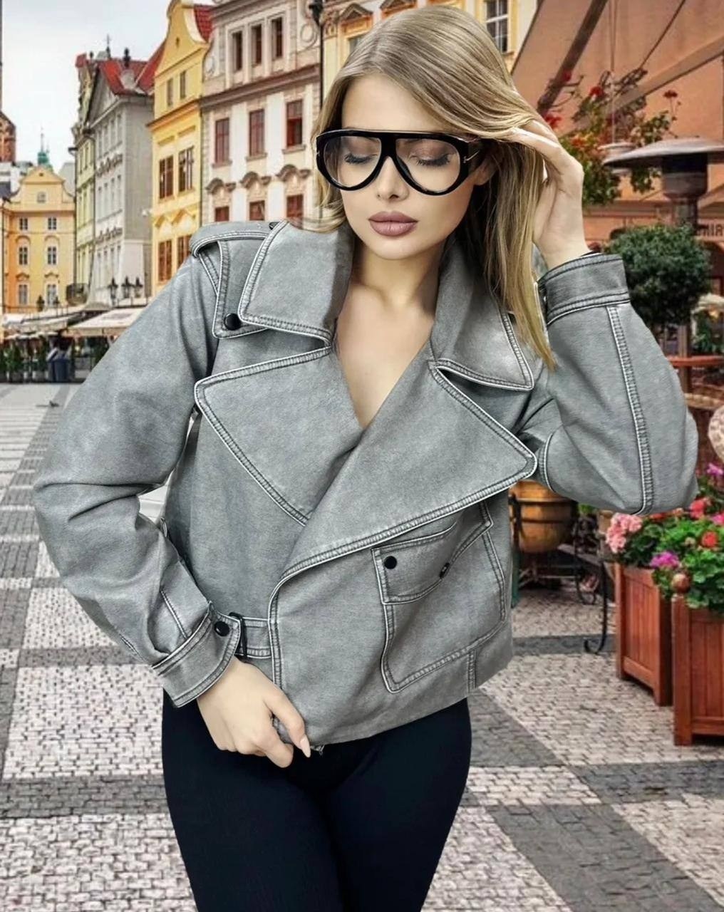 куртка косуха,косуха оверсайз демисезонная pa&bn fashion,косуха женская куртка кожаная oversize,кожаная куртка,женская косуха