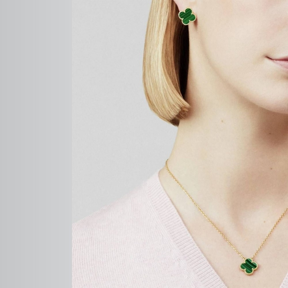 серьги vintage alhambra van cleef & arpels,ван клиф серьги клевер зеленые,серьги из четырехлистного клевера van cleef,серьги клевер четырехлистный ван клиф,van cleef & arpels earrings vintage alhambra