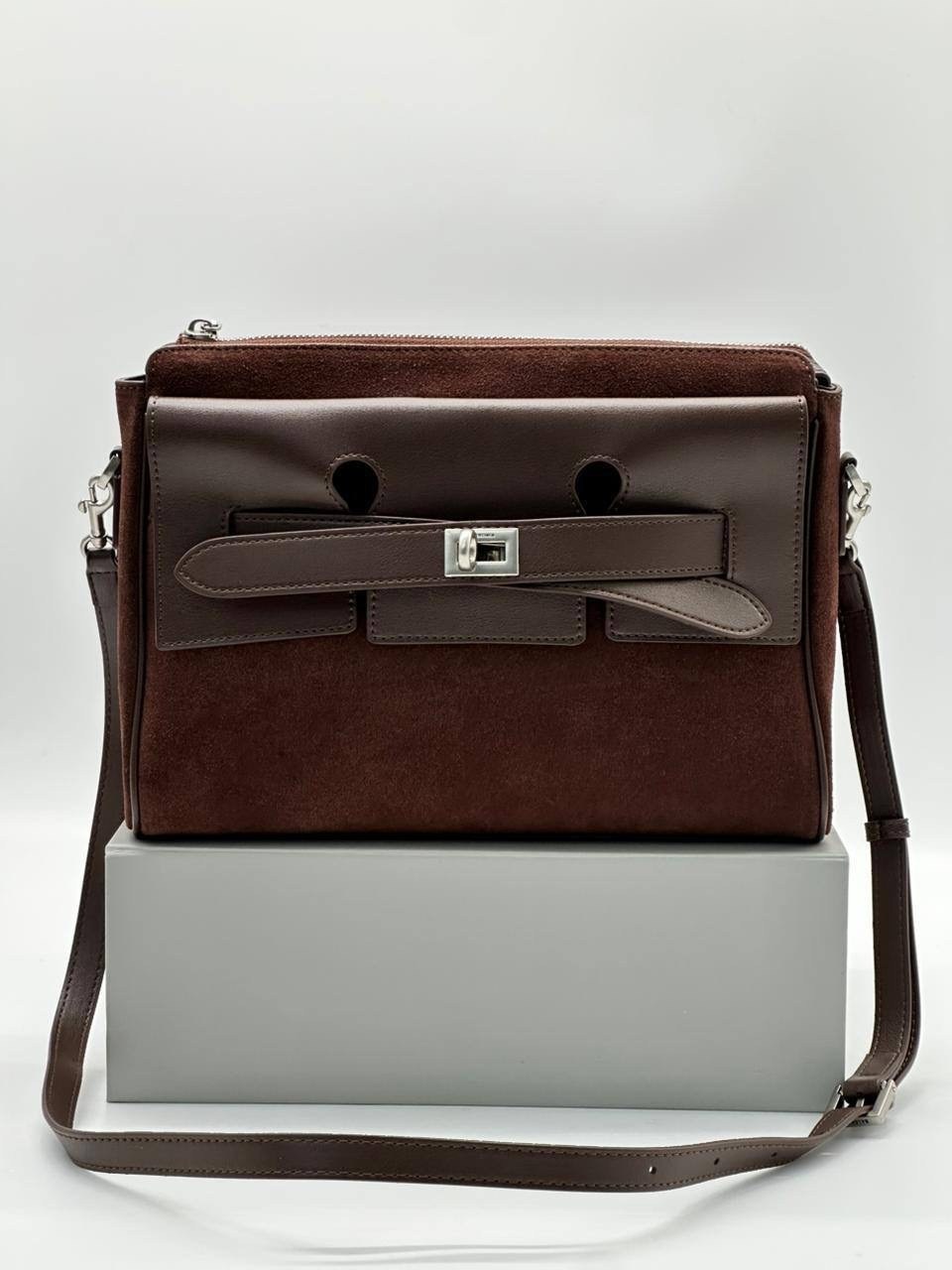 сумка из натуральной кожи balenciaga женская,сумка balenciaga bel air женская замшевая vera pelle,сумка-тоут замшевая тренд 2025 juezi,женская замшевая сумка balenciaga коричневая с кожаными вставками