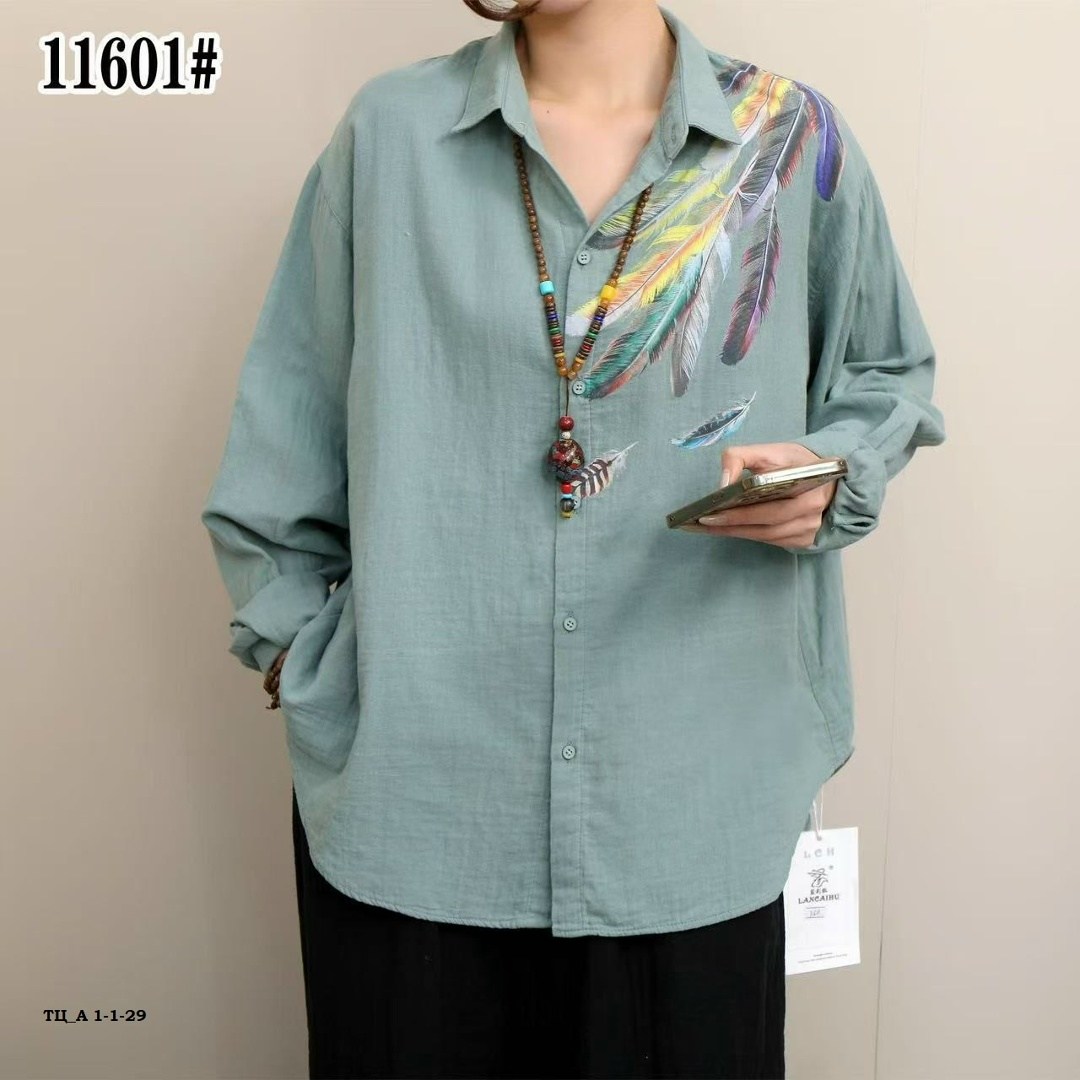 женская рубашка,рубашка из хлопка и льна,рубашка повседневная,рубашка женская льняная,женская свободная рубашка с длинным рукавом