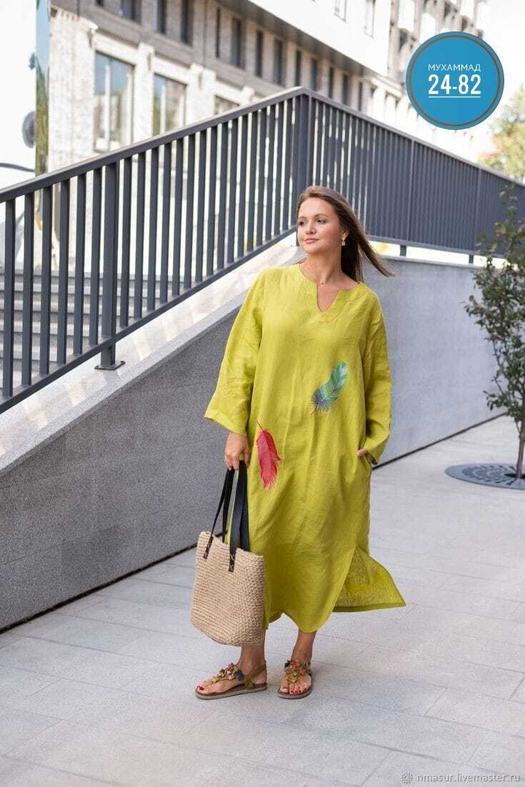 льняное платье,льняное платье с вышивкой,длинное платье из льна,платье бохо,платье стиль