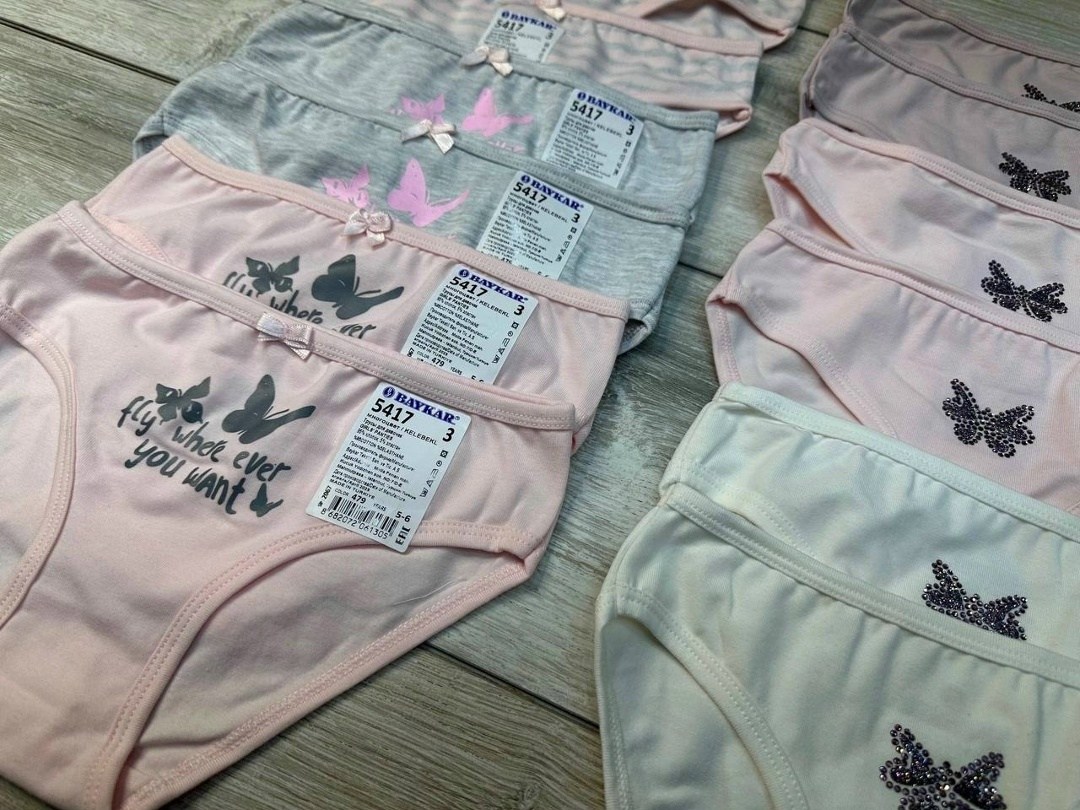 комплект трусов слипы baykar для девочек 3 шт,трусы baykar для девочки,комплект трусов слипы baykar нижнее белье 3 шт,трусы девочкам donella,трусы для девочки