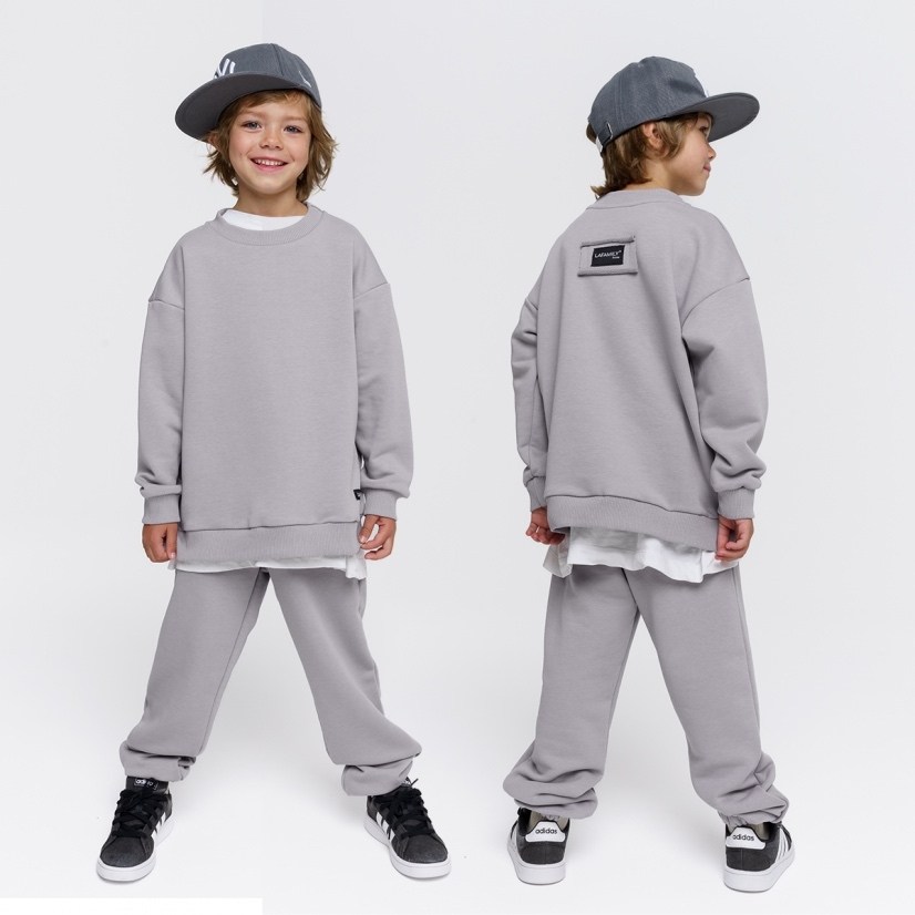 спортивные костюмы оверсайз без начеса,детские спортивные костюмы,костюм свитшот,костюм свитшот брюки,комплект свитшот