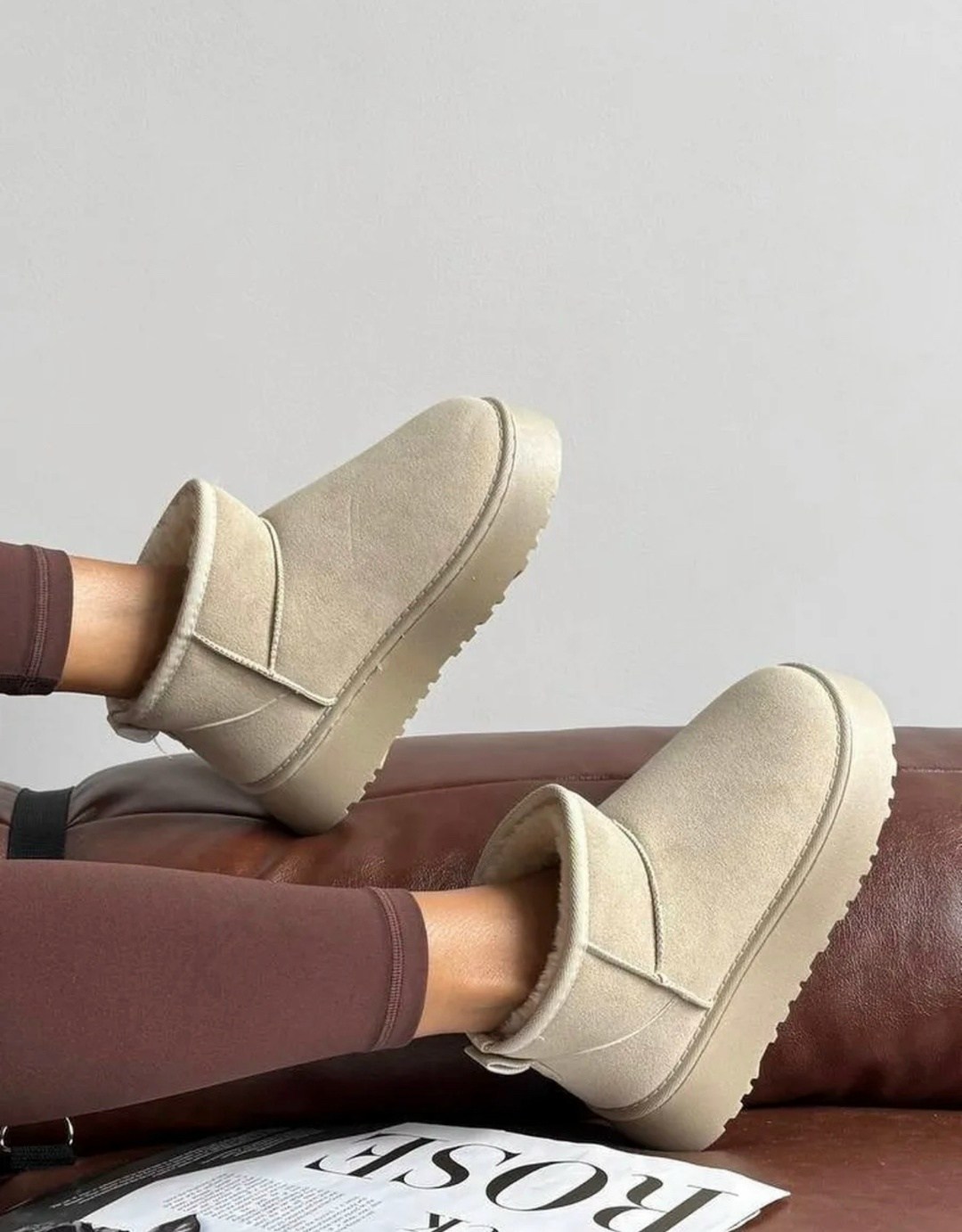 женские угги,угги зимние короткие на толстой подошве na moda,угги зимние с мехом короткие на платформе,угги,угги зимние замш moda for life