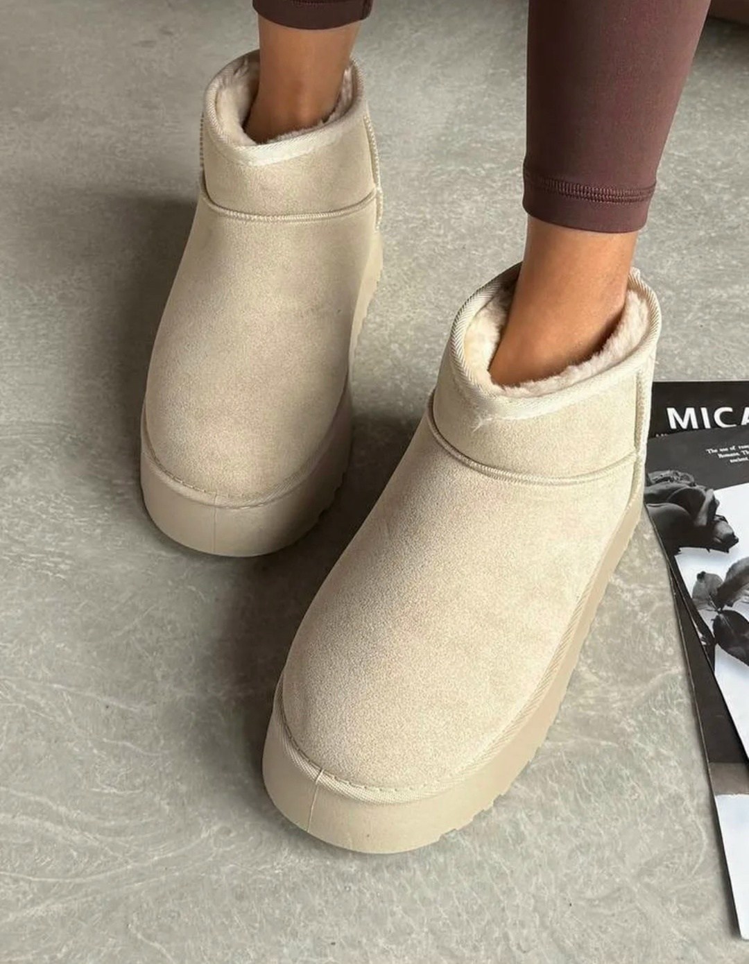 женские угги,угги зимние короткие на толстой подошве na moda,угги зимние с мехом короткие на платформе,угги,угги зимние замш moda for life