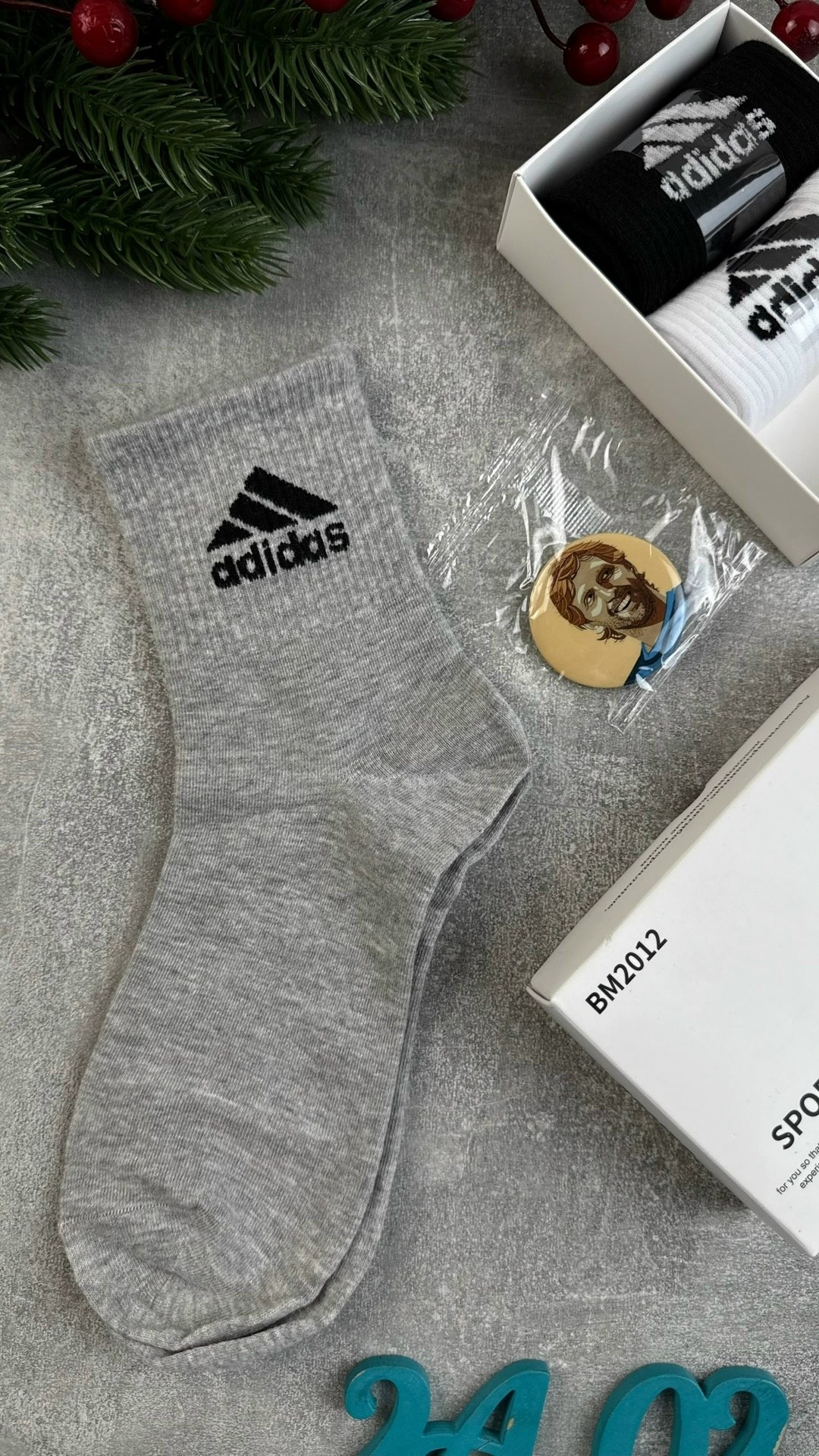 носки adidas,комплект носков adidas,набор носков adidas,носки адидас в синей коробке,носки адидас в коробке