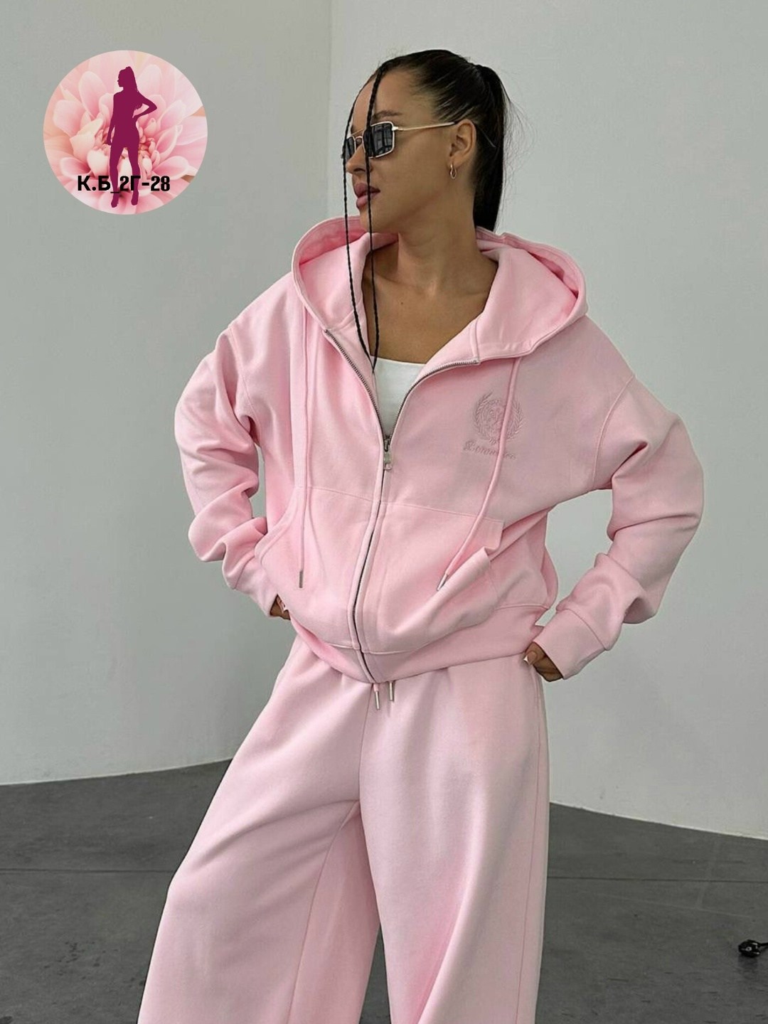 спортивный костюм женский розовый,костюм спортивный со штанами палаццо и зип худи micca 362777071,костюм спортивный женский bonneriee club спортивный двойка розовый,костюм спортивный женский,костюм же