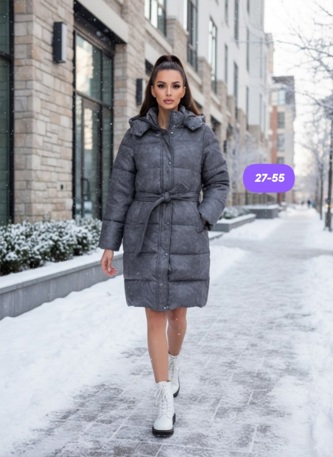 куртка длинная зимняя женская,кожаный пуховик женский длинный с капюшоном,женская зимняя куртка,пальто зимнее верхняя одежда,демисезонная куртка