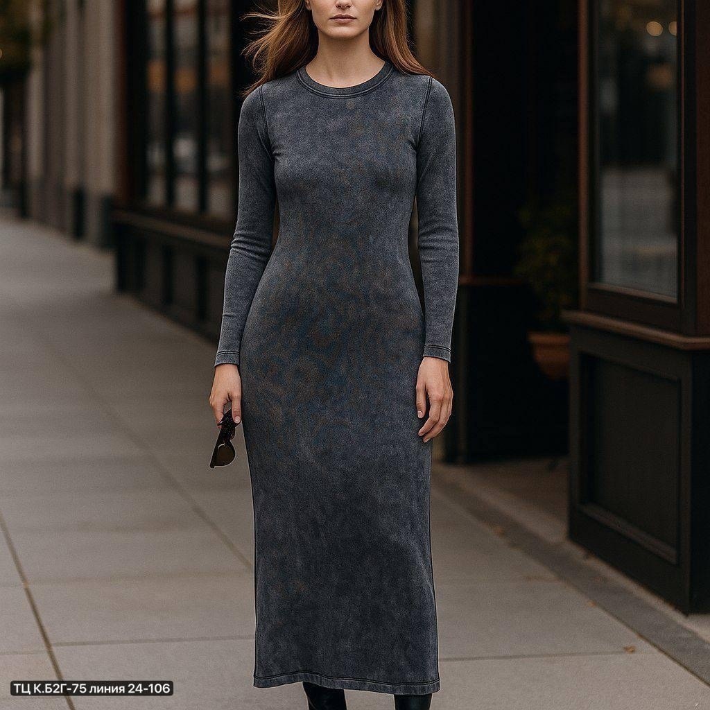 платье миди вязаное облегающее с разрезом knitribdress1col цвет серый,трикотажное платье,шерстяное платье,платье миди вязаное облегающее с разрезом серое,платье миди вязаное