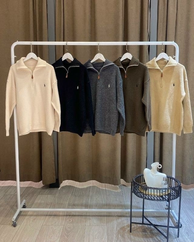 кофта кашемир,свитер polo ralph lauren oversize с молнией корич. 46/m 409424235,женская кофта,ralph lauren кашемировый свитер,свитер кашемир