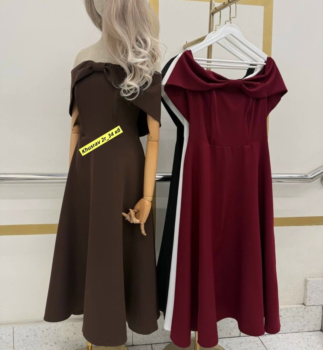 вечернее платье миди с открытыми плечами,платье длины миди,элегантное платье,платье миди вечернее,платье daloria 1815r черный