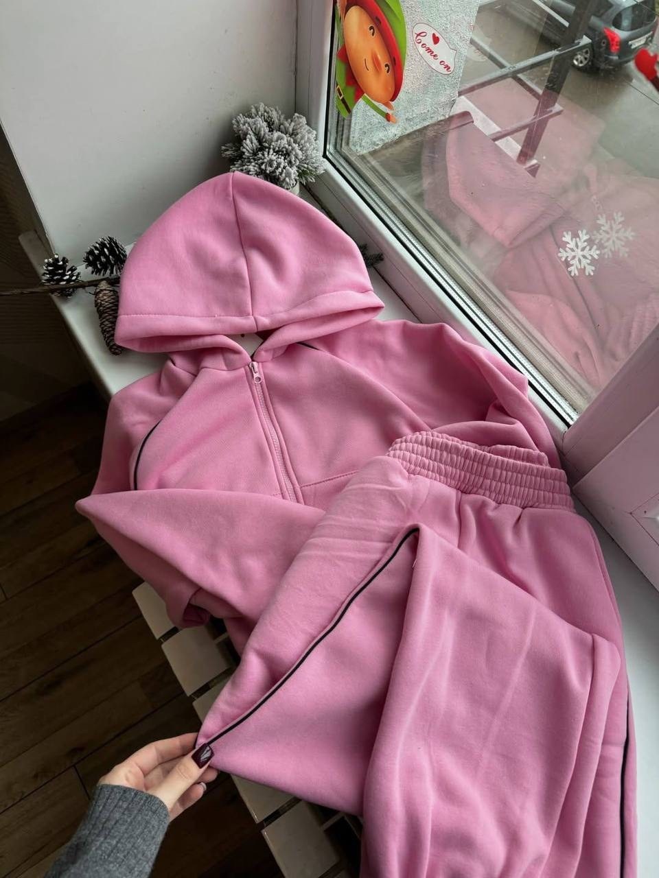 костюм розовый,костюм женский на флисе,женский спортивный костюм на флисе,костюм женский,спортивный костюм