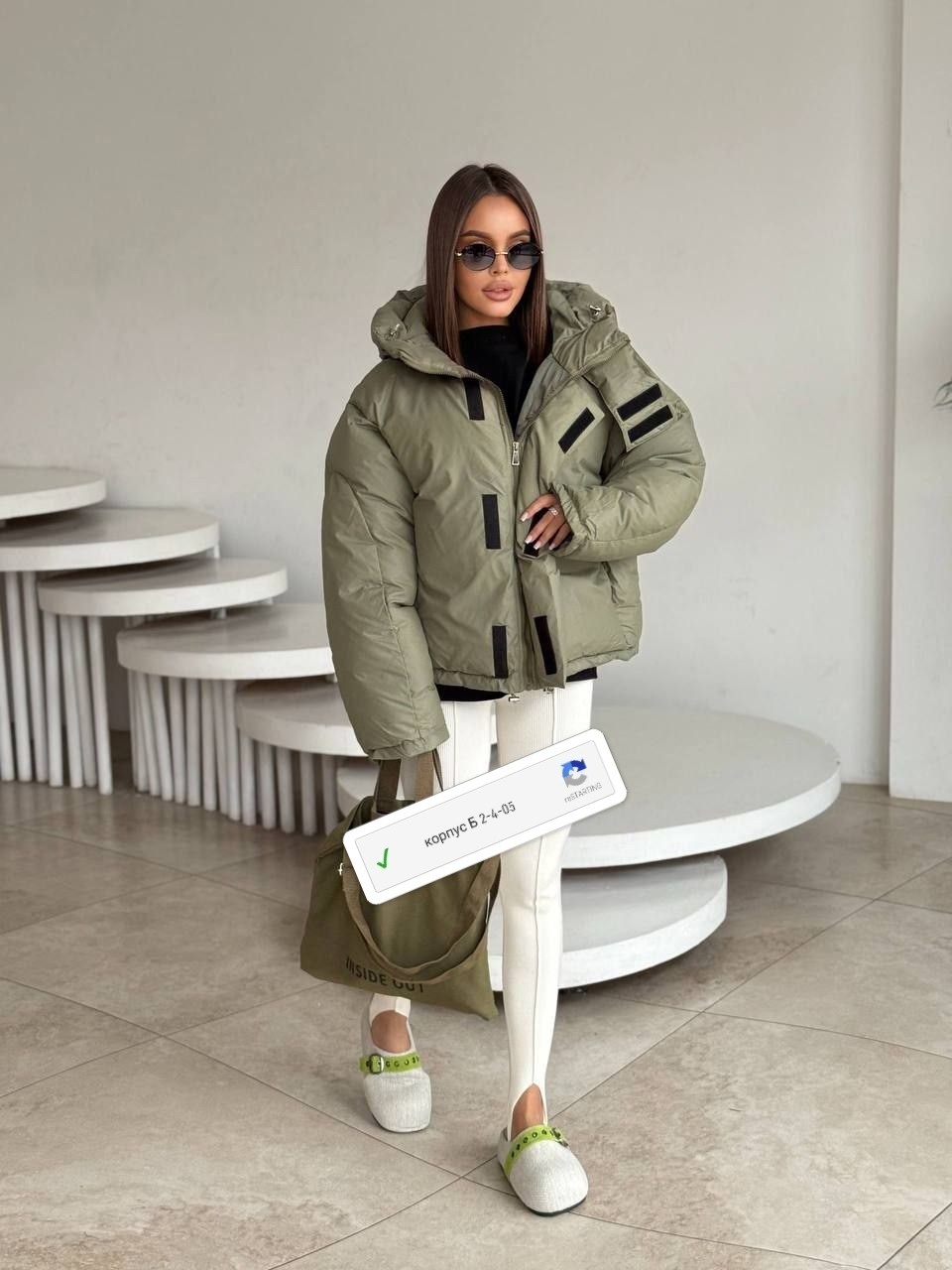 куртка с капюшоном 9106-1 оливка dim,куртка с капюшоном 9106-1 оливка dim верхняя одежда,куртка женская,женская куртка зима,модные пуховики