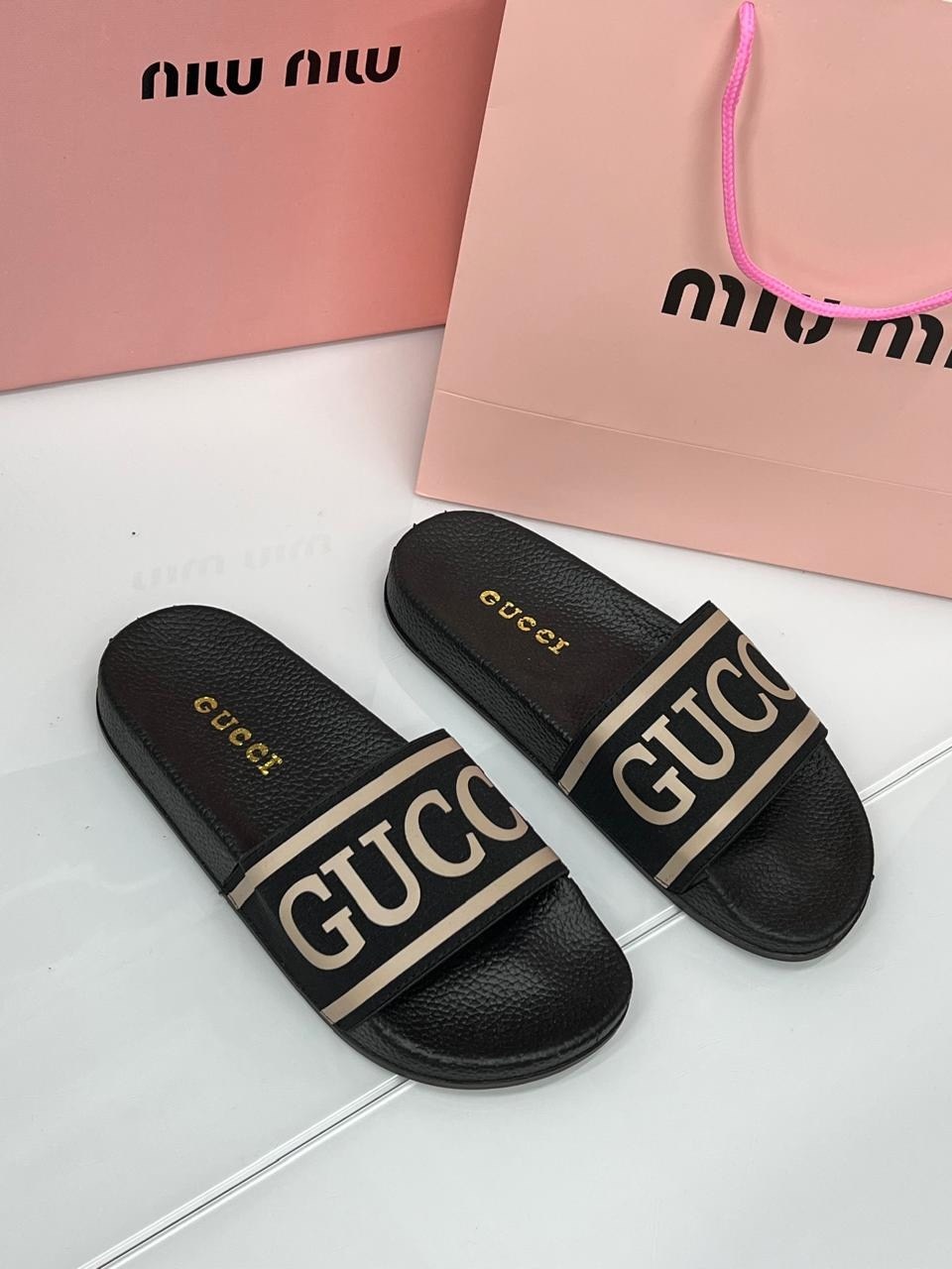 шлепки гуччи,,шлепанцы gucci,gucci black,gucci slide