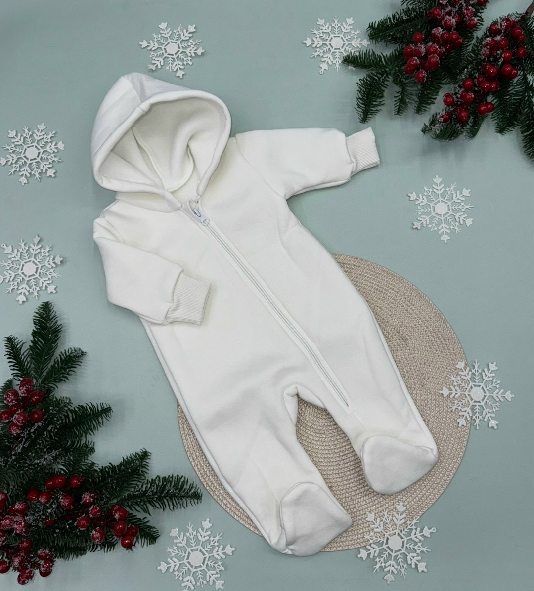 утепленный комбинезон,комбинезон утепленный для новорожденного,комбинезон детский с капюшоном из футера,комбинезон из футера,комбинезон для новорожденного