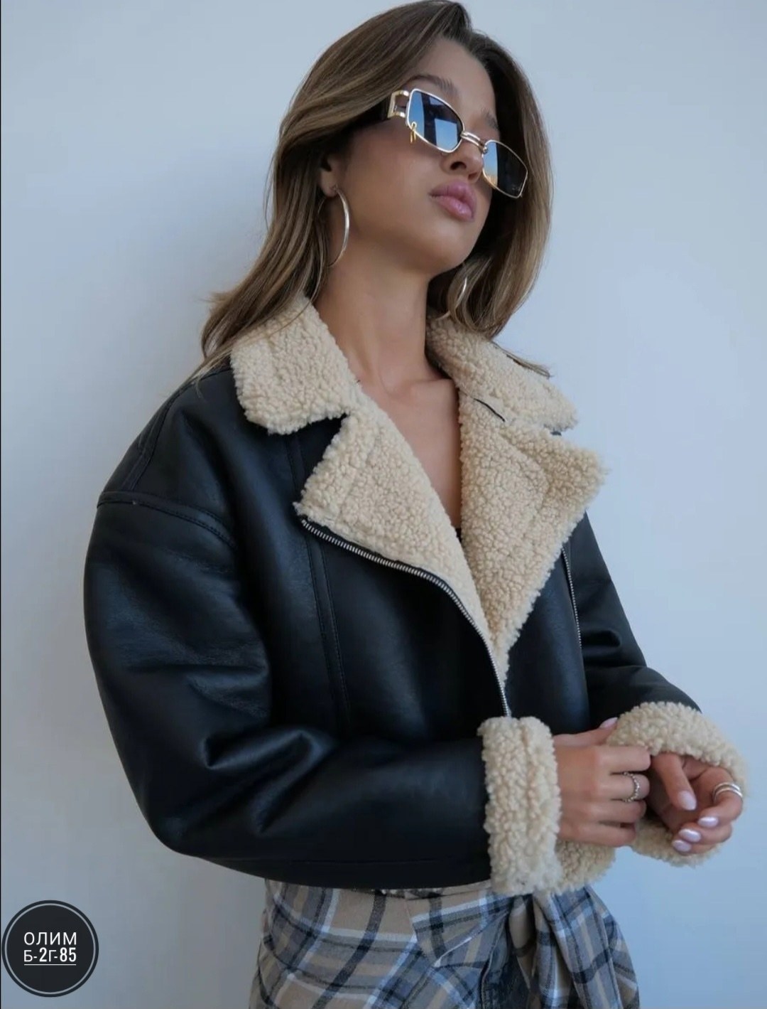 дубленка оверсайз коричневая зимняя monywear,дубленка искусственная monymony,дубленка женская,дубленка авиатор,дубленка зимняя короткая искусственная оверсайз авиатор alvy brand
