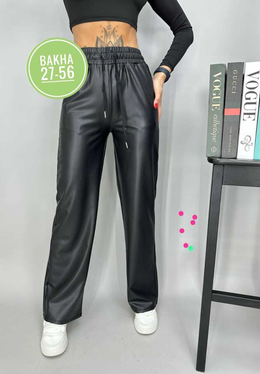 кожаные брюки палаццо,брюки кожаные,штаны кожаные,брюки из экокожи,кожаные штаны палаццо
