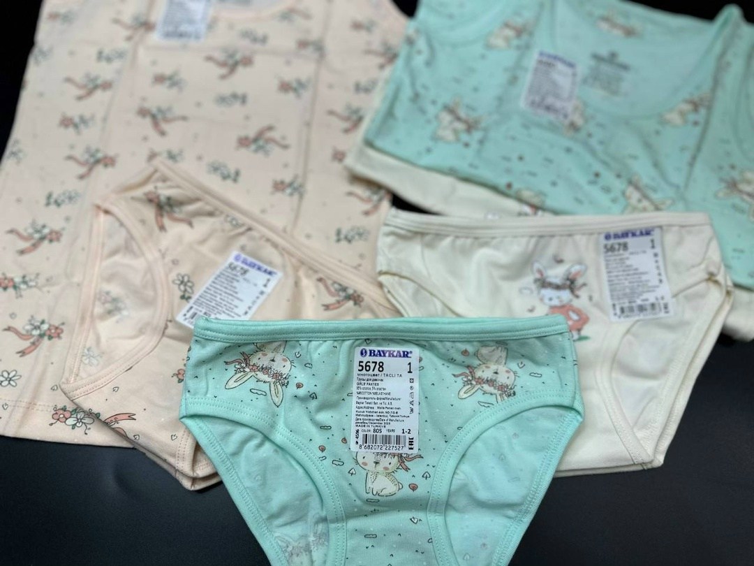 майка для девочки baykar,нижнее детское белье,комплект маек baykar для девочек,комплект нижнего белья для девочек,комплект белья для девочек