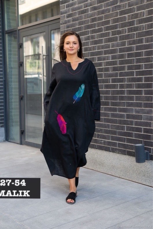 бохо платье,льняное платье,платье широкое,льняное платье с вышивкой,платье в стиле