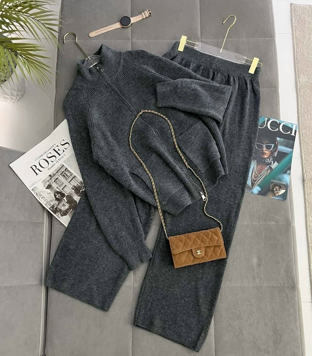 костюм двойка кашемир,костюм кашемир,женский костюм,трикотажный костюм,комплект костюм