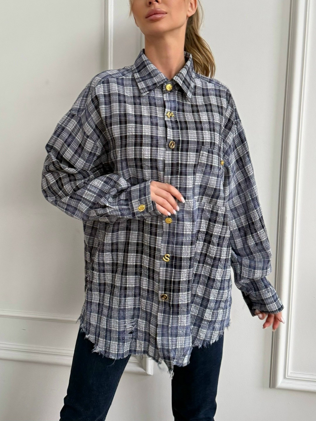 рубашка оверсайз в клетку хлопок pahomova oksana,рубашка женская оверсайз в клетку,рубашка женская в клетку,рубашка в клетку оверсайз летняя esstobee,рубашка оверсайз в клетку теплая