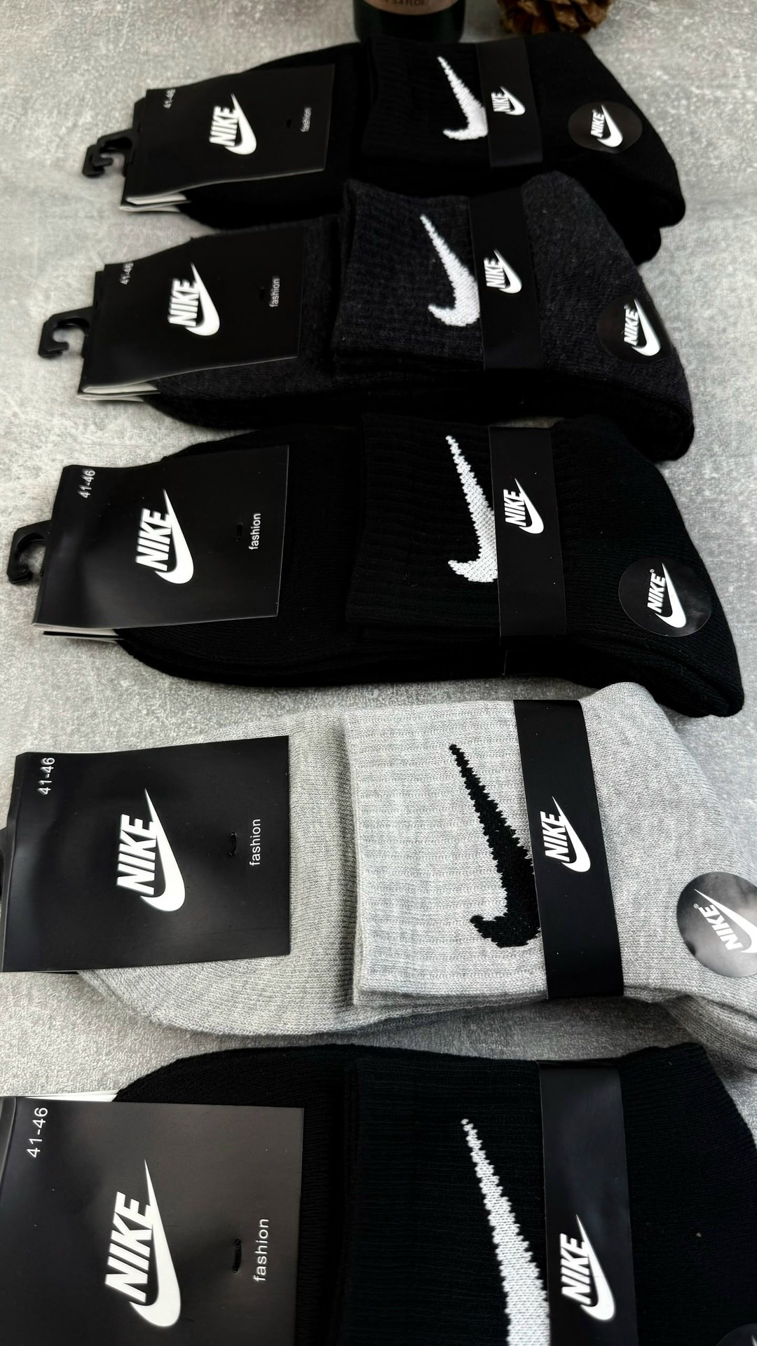 носки средние хлопковые набор 5 пар nike,носки мужские,носки мужские 10 пар nike,мужские носки спортивные,носки спортивные