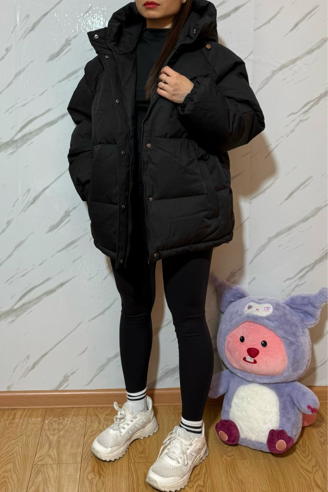 куртка пуховик зимняя оверсайз sweet morning,куртка оверсайз,пуховик оверсайз серый,куртка повседневная,куртка зимняя женская