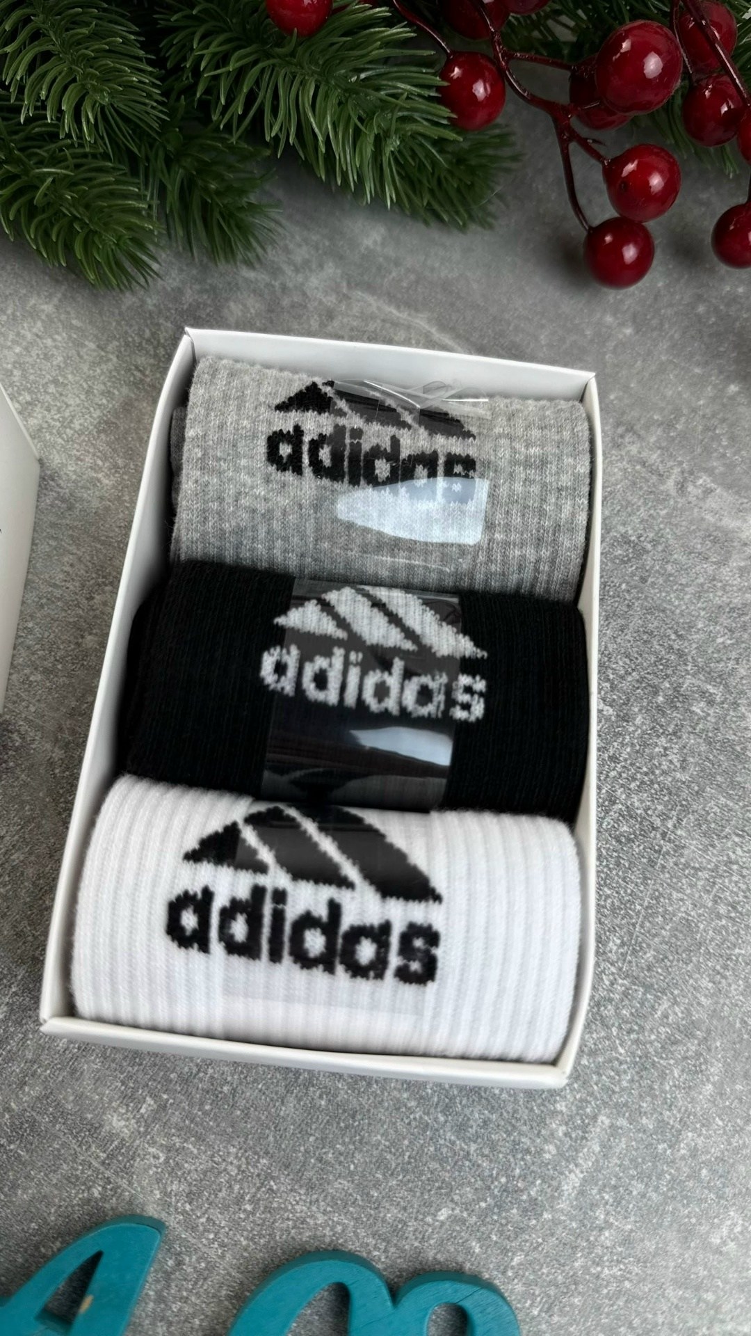 носки adidas,комплект носков adidas,набор носков adidas,носки адидас в синей коробке,носки адидас в коробке