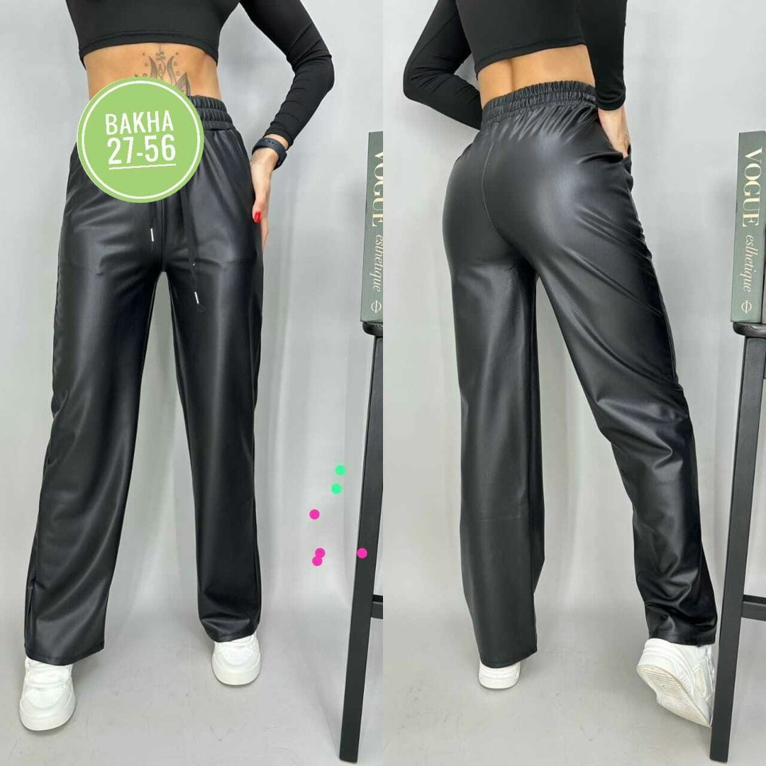 кожаные брюки палаццо,брюки кожаные,штаны кожаные,брюки из экокожи,кожаные штаны палаццо