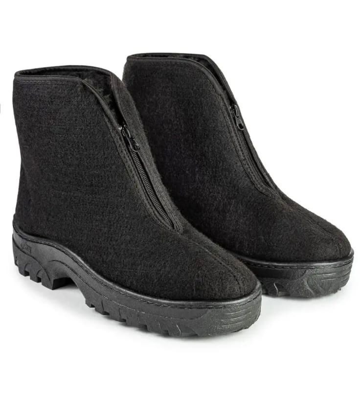 ,ботинки рабочие зимние спецобъединение прощай молодость валенки мужские на подошве войлочные черные,мужские ботинки суконные прощай молодость,ботинки суконные,валенки анирус размер 41 черный