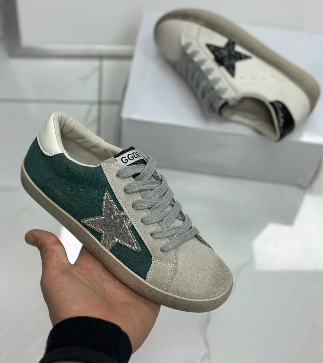 ,кожаные кеды golden goose superstar premium,кеды golden goose,кроссовки,golden goose