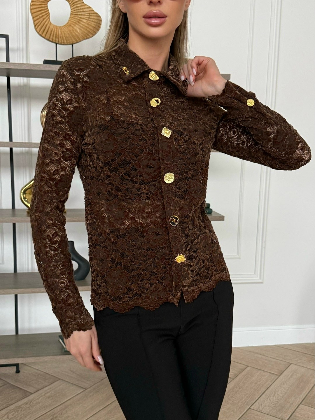 костюм sfilato коричневый,коричневая блузка,жакет твидовый,блузка женская,жакет