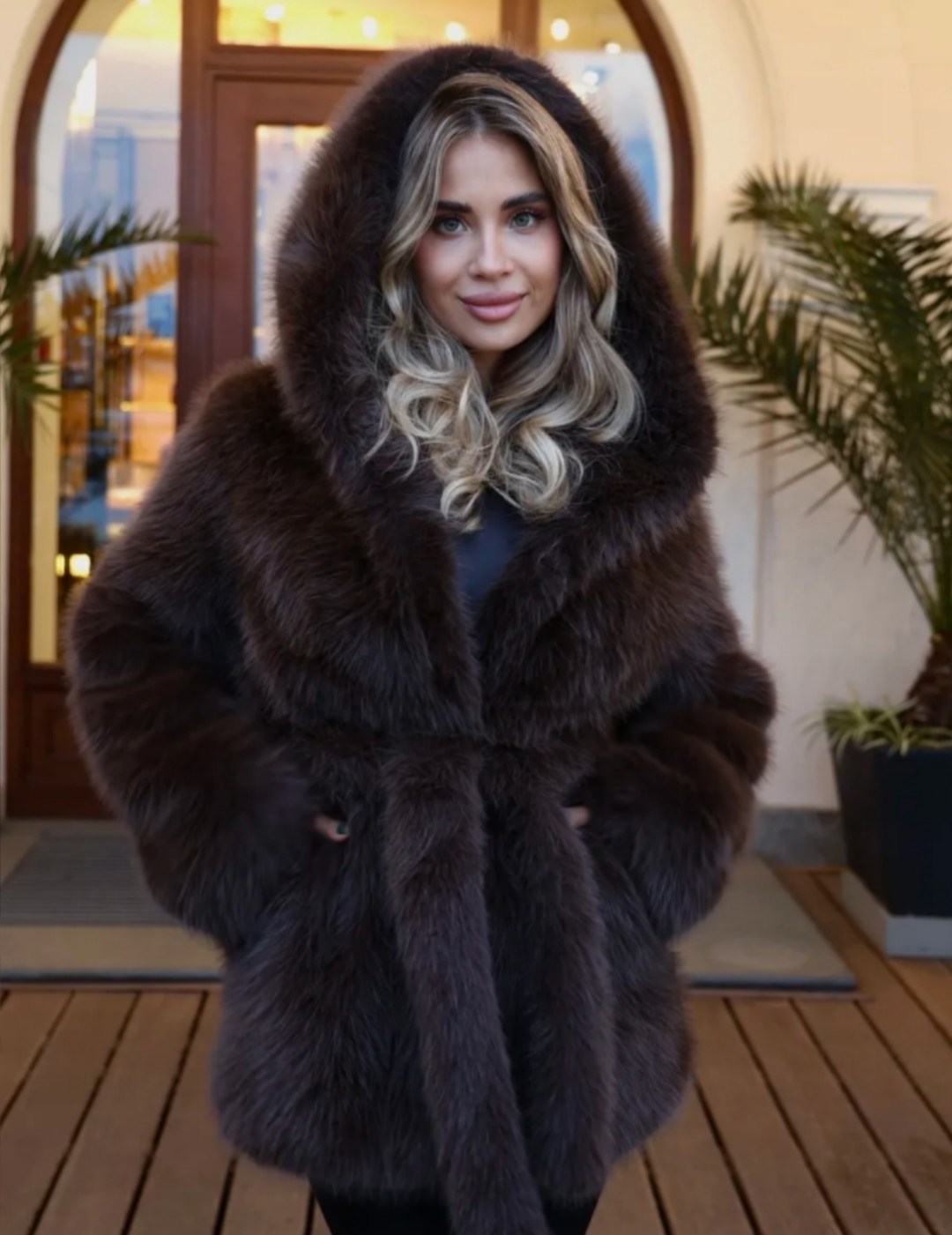 короткая шуба из искусственного меха с купюшоном,короткая шуба из искусственного меха с капюшоном lm-065-2-60-kr,женская шуба,шуба из искусственного меха,edem room норковое автоледи с поясом