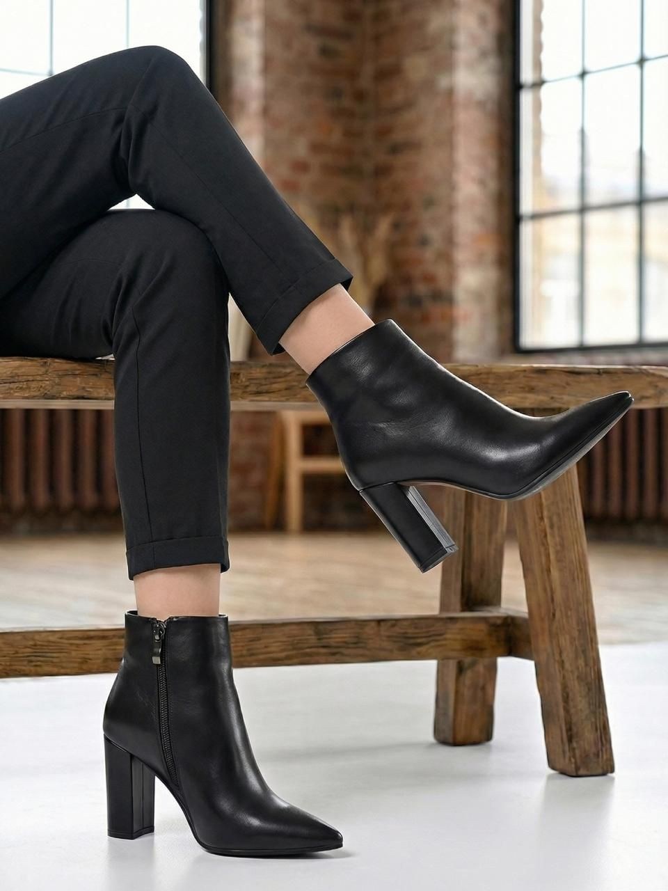 ботильоны женские,ботильоны на каблуке,черные ботильоны,ботильоны,ботильоны с интересным каблуком