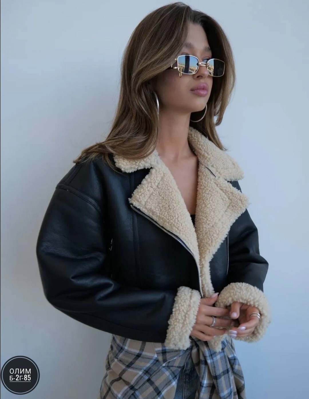 дубленка оверсайз коричневая зимняя monywear,дубленка искусственная monymony,дубленка женская,дубленка авиатор,дубленка зимняя короткая искусственная оверсайз авиатор alvy brand