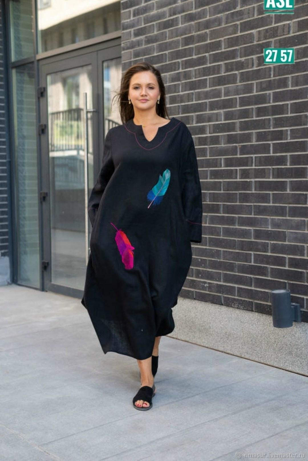 льняное платье с вышивкой,льняное платье,льняное платье бохо,льняное бохо платье в пол с вышивкой цвет хаки,платье бохо