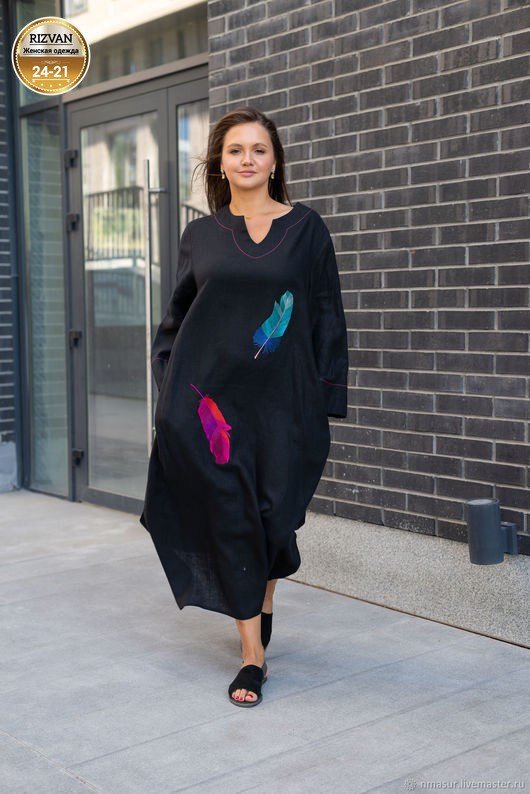 льняное платье с вышивкой,льняное платье,льняное платье бохо,бохо платье,женское платье больших размеров