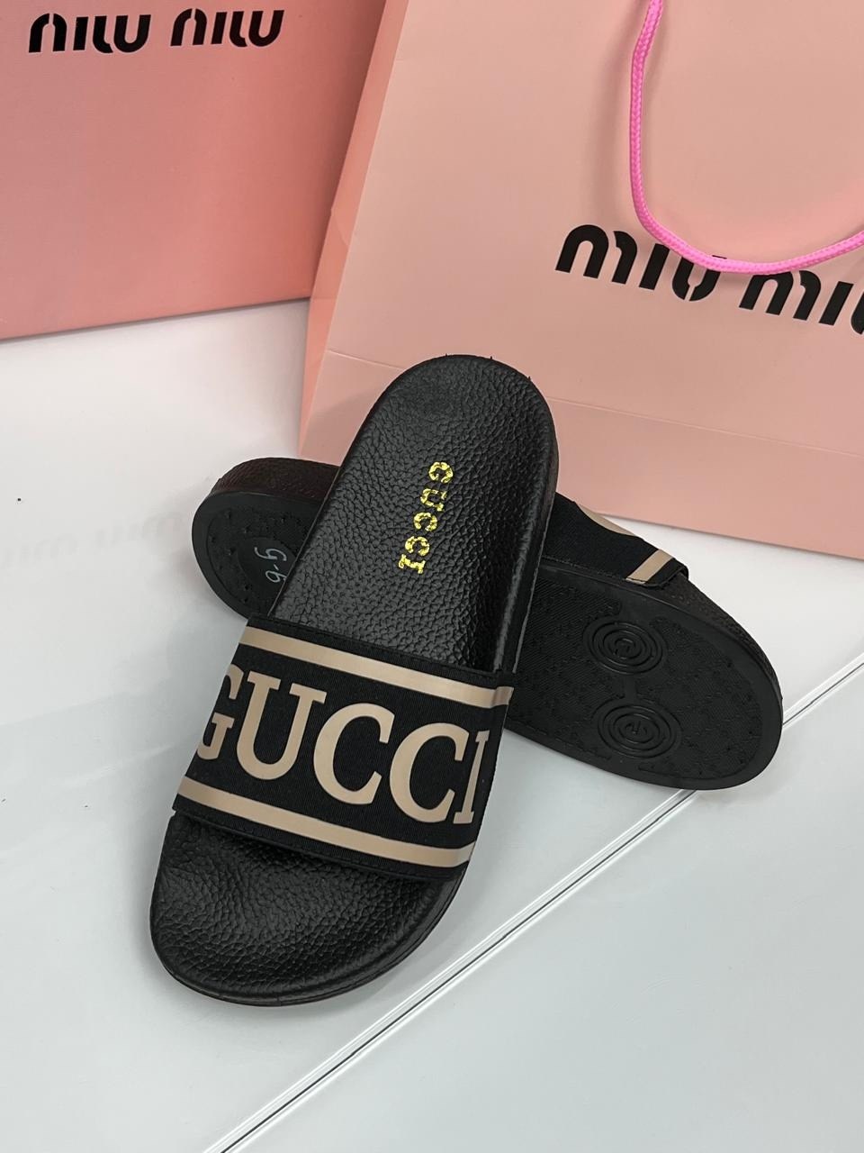 шлепки гуччи,,шлепанцы gucci,gucci black,gucci slide