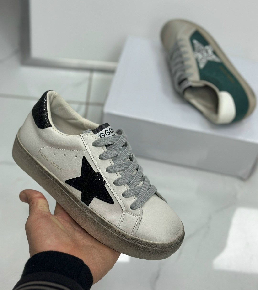 ,кожаные кеды golden goose superstar premium,кеды golden goose,кроссовки,golden goose