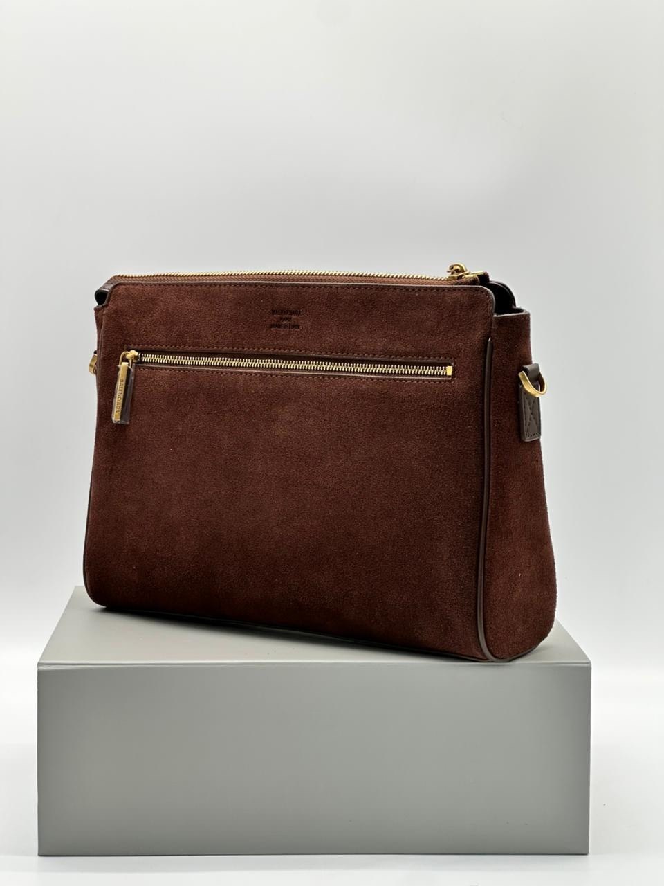 сумка balenciaga bel air женская замшевая vera pelle,сумка из натуральной кожи balenciaga женская,женская замшевая сумка balenciaga коричневая с кожаными вставками,женская сумка из натуральной замши и