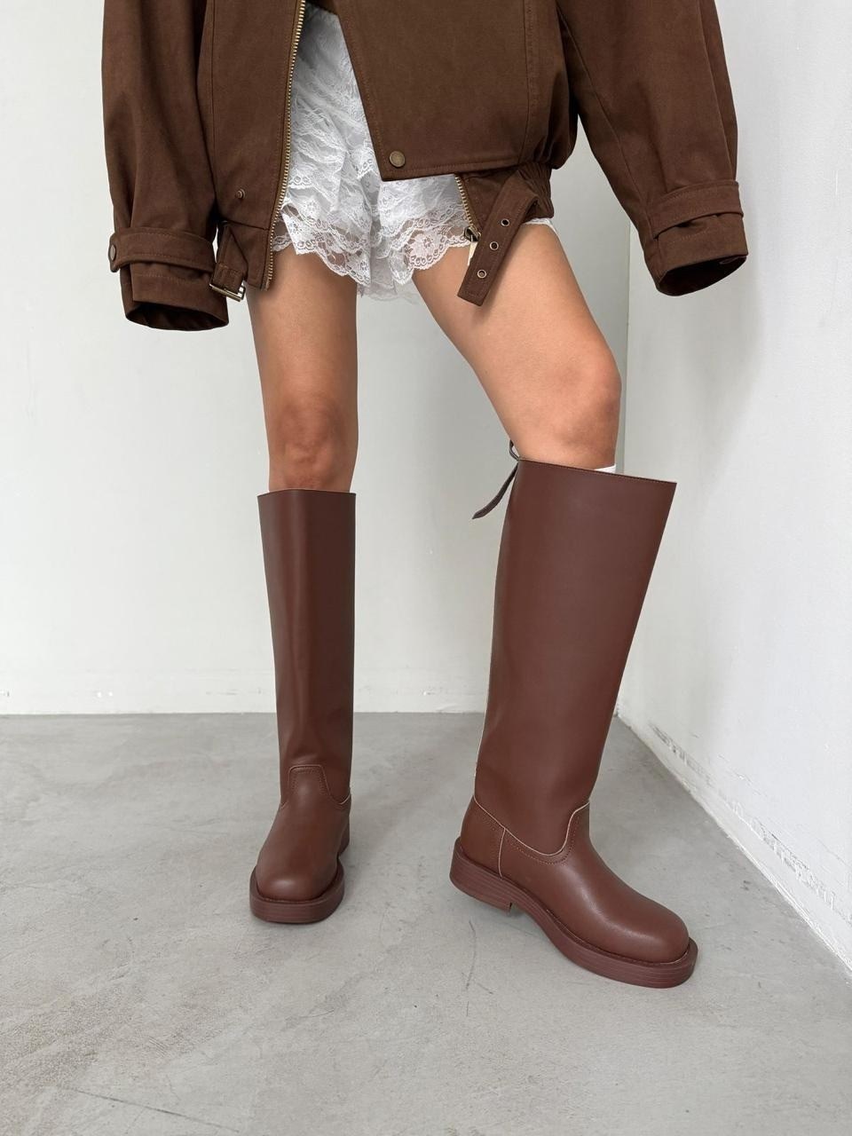 сапоги,сапоги трубы,сапоги трубы жокейские демисезон ango shoes,осенние жокейские сапоги кожаные paris bacio,коричневые сапоги