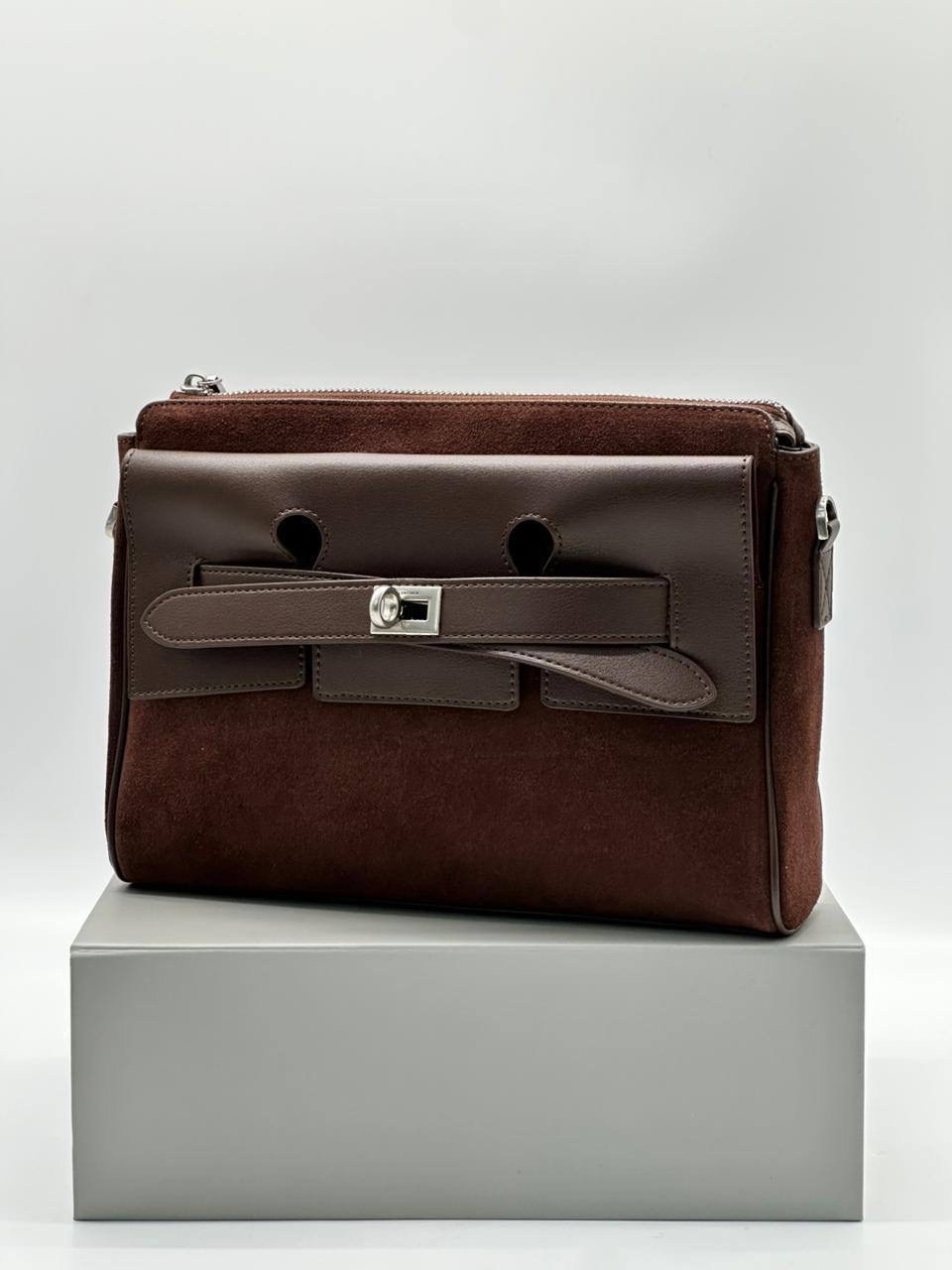 сумка из натуральной кожи balenciaga женская,сумка balenciaga bel air женская замшевая vera pelle,сумка-тоут замшевая тренд 2025 juezi,женская замшевая сумка balenciaga коричневая с кожаными вставками