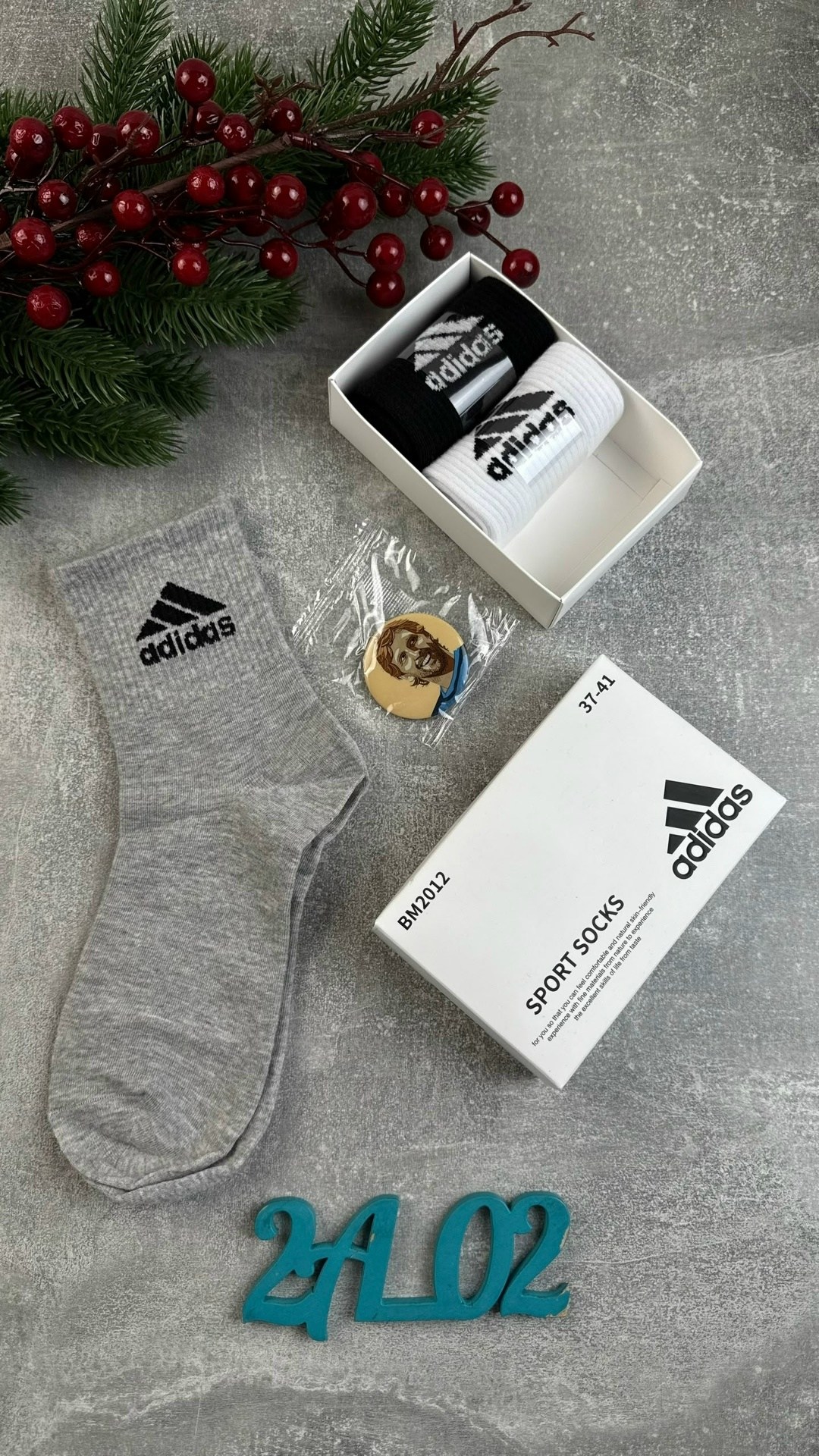 носки adidas,комплект носков adidas,набор носков adidas,носки адидас в синей коробке,носки адидас в коробке