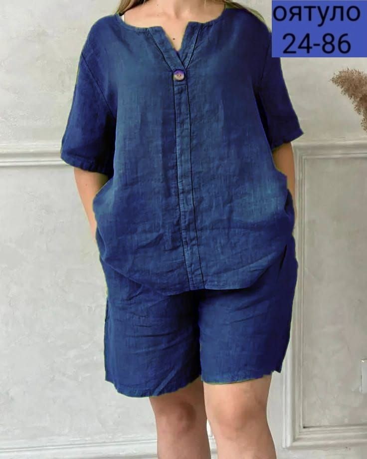 костюм льняной женский,женские летние костюмы,костюм женский с шортами больших размеров,летние костюмы,костюм из льна