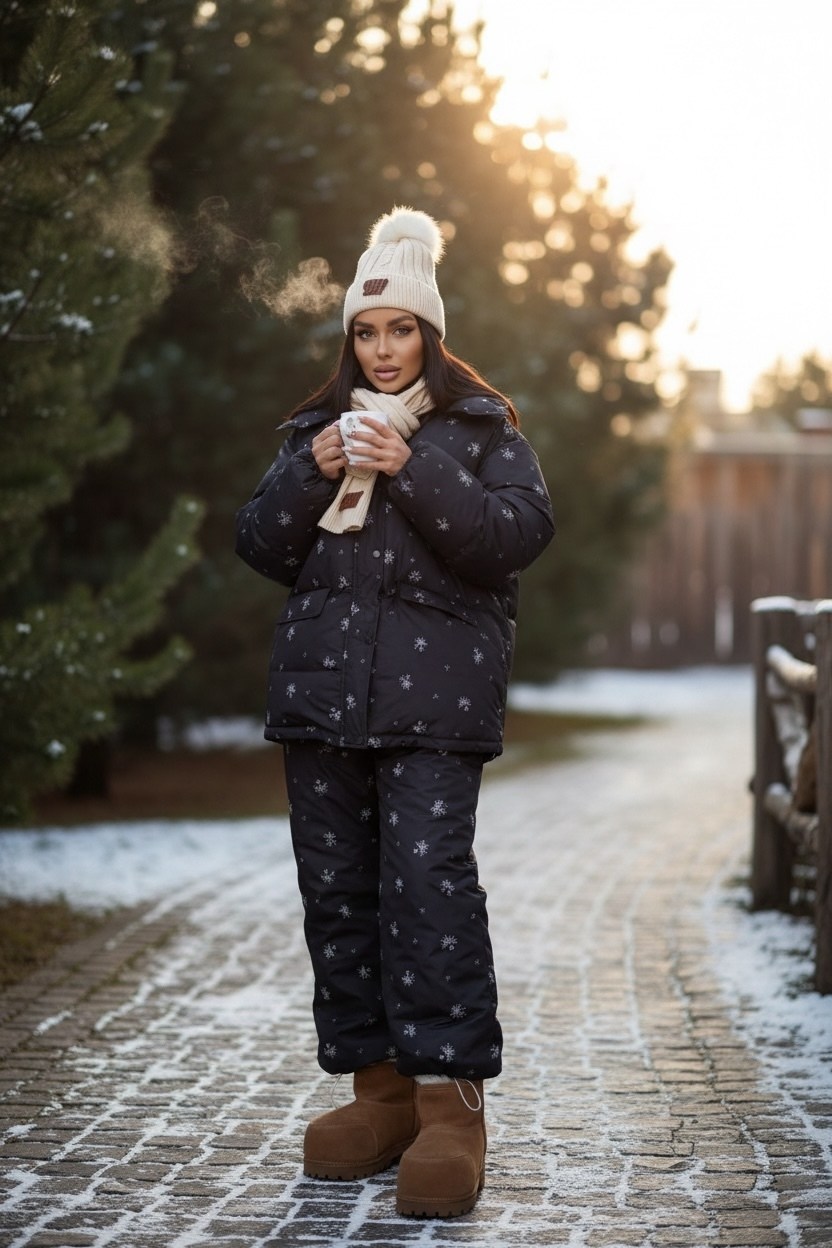 костюм зимний,куртка зимняя женская,зимняя куртка,пуховик оверсайз,женский костюм
